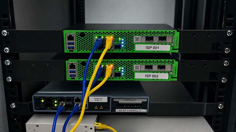 Dual-carrier uCPE appliances installed for primary and secondary link implementation at enterprise site in Brazil