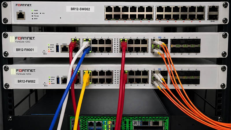 High-availability firewall stack recabled during ISP migration cutover at enterprise site in Brazil